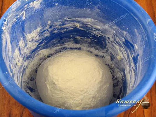 Transfer dough to proofing bowl
