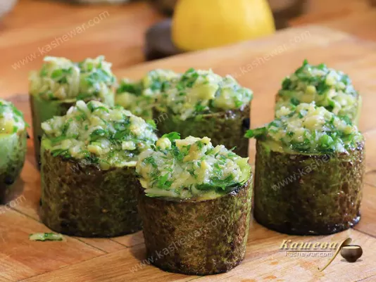 Zucchini with stuffing