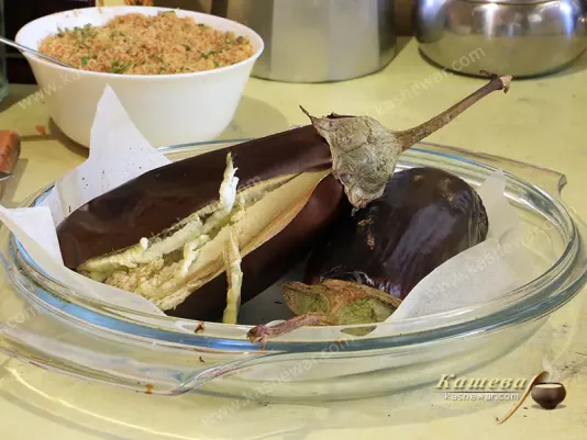 Baked eggplant
