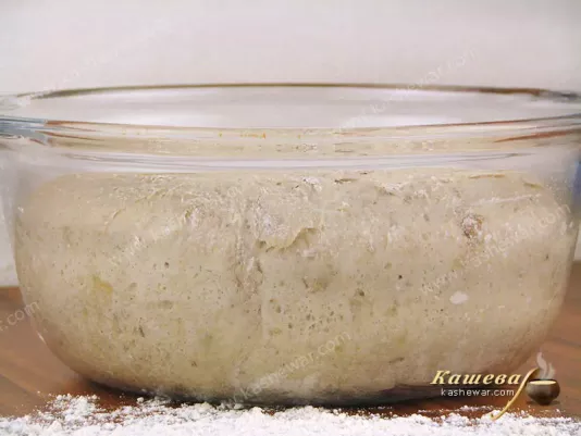 Rising dough for bread