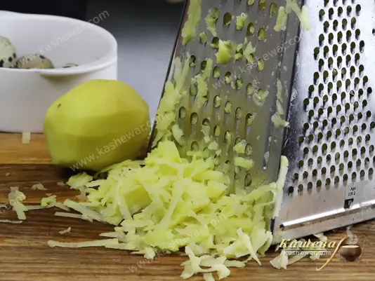 Grated potatoes