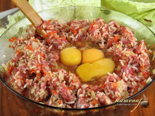 Stuffing for cabbage rolls