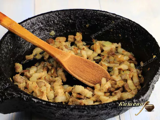 Fried bacon