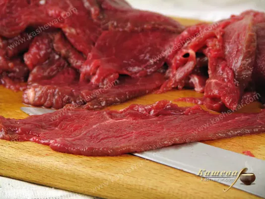Slicing meat