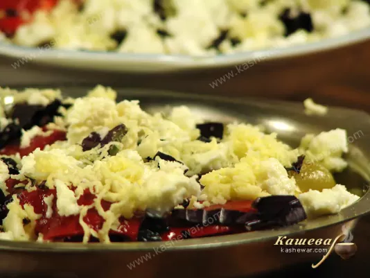 Pepper gratin roasting
