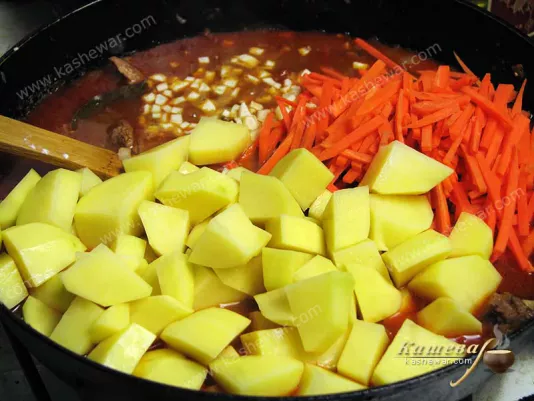 Vegetables with beef