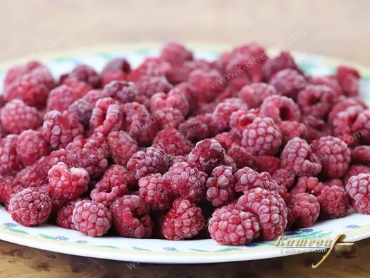 Frozen raspberries