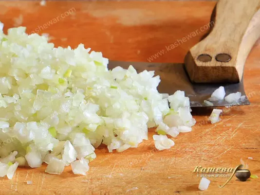 Finely chopped onion