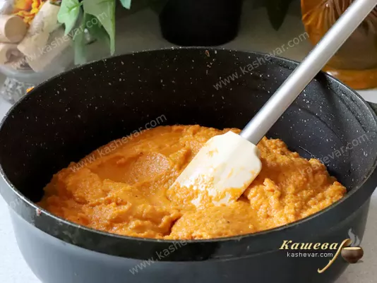 Zucchini and vegetable puree