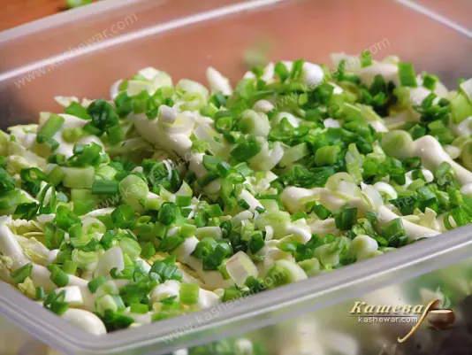 Finely chopped green onion