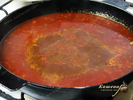Boiling sauce for carp