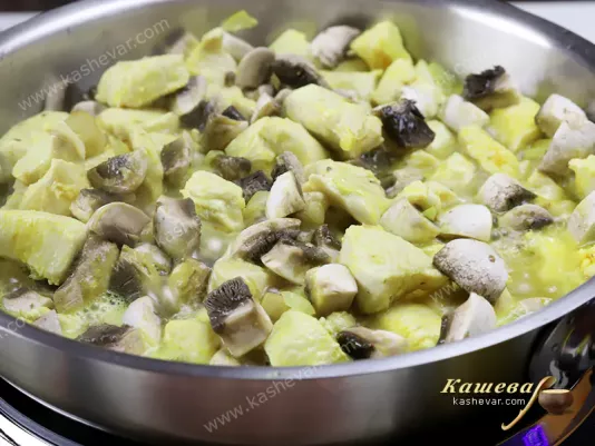 Chicken with mushrooms