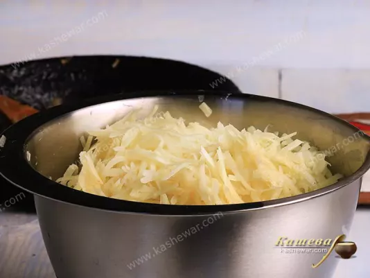 Grated potatoes
