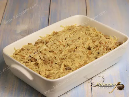Potato casserole with barley