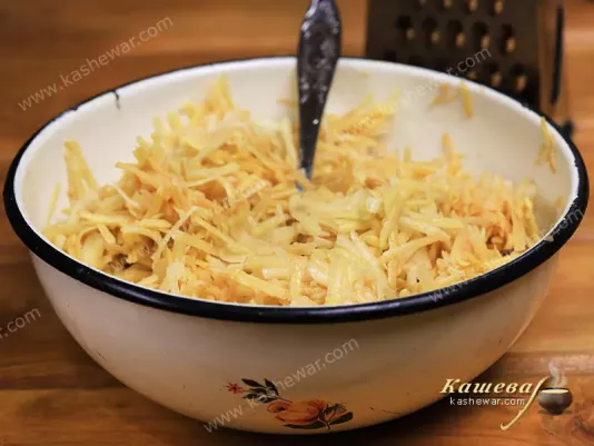 Grated potatoes