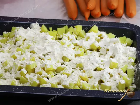 Potatoes in flour