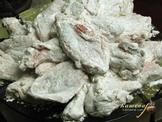 Куриные крылья в картофельном крахмале