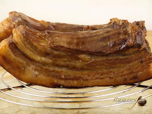 Smoked pork belly at home