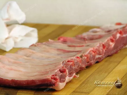 Pork ribs without salo