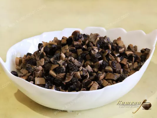 Mushrooms, finely chopped