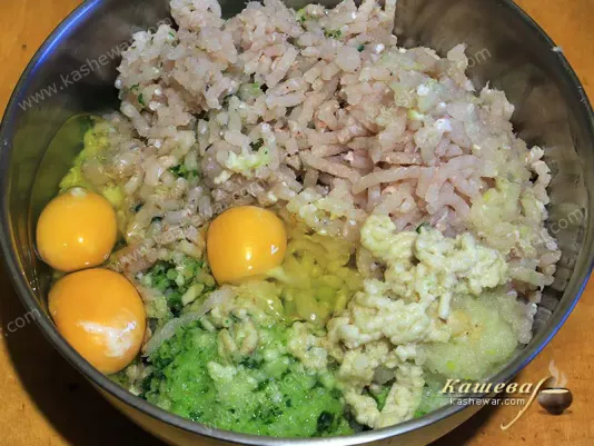 Minced meat for fish cakes