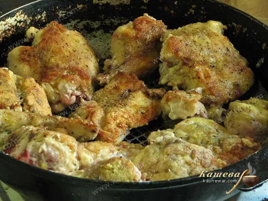 Rabbit with a crispy crust