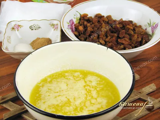 Preparation of products for the third kneading