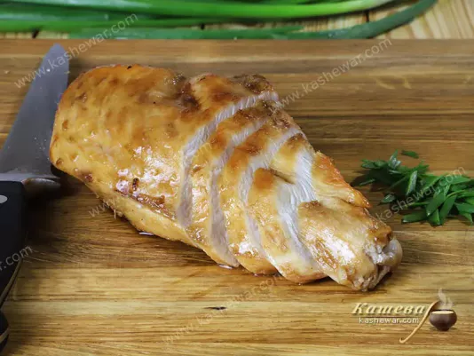 Sliced chicken breast