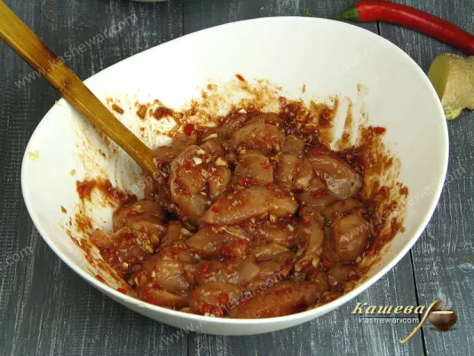 Marinated chicken