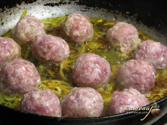 Meatball frying