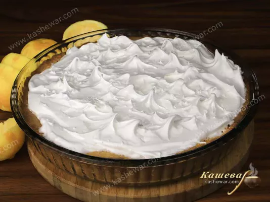 Meringue on a lemon pie