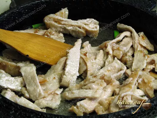 Pork and green onions