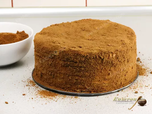Медовик с какао и сметанным кремом