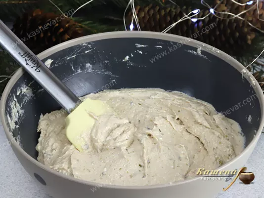 Shredded tuna and ricotta