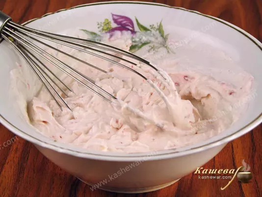 Philadelphia cheese mousse