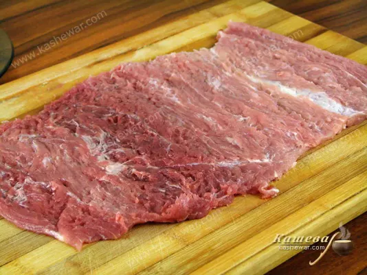 Layer of meat