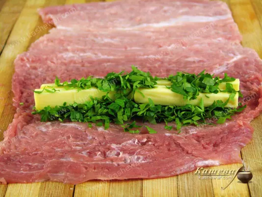 Laid out filling
