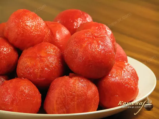 Processing tomatoes for soup