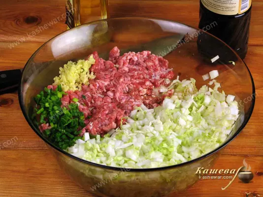 Stuffing for chinese dumplings