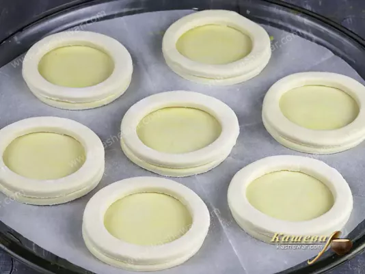 Cakes before baking