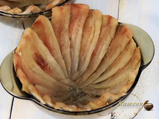 Anchovies in a plate
