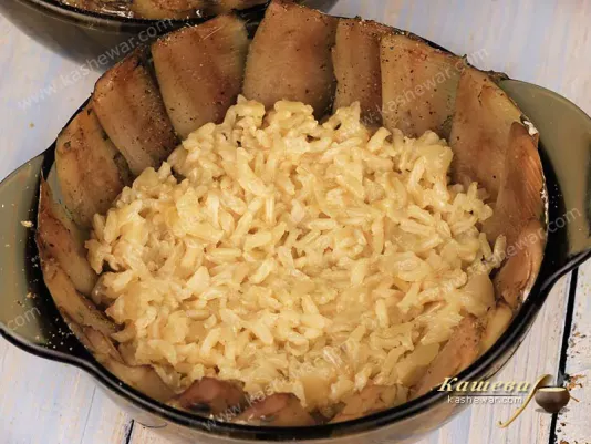 Anchovy with rice