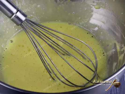 Egg yolks with sugar