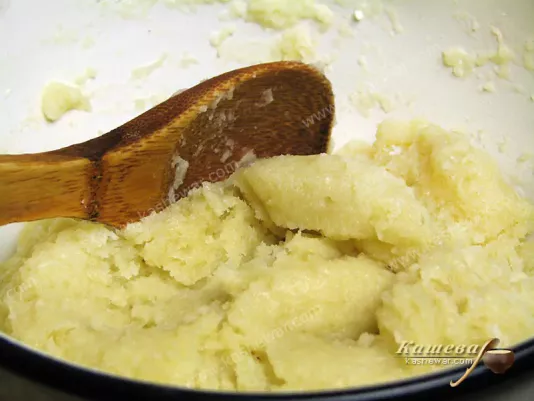 When butter is melted add flour