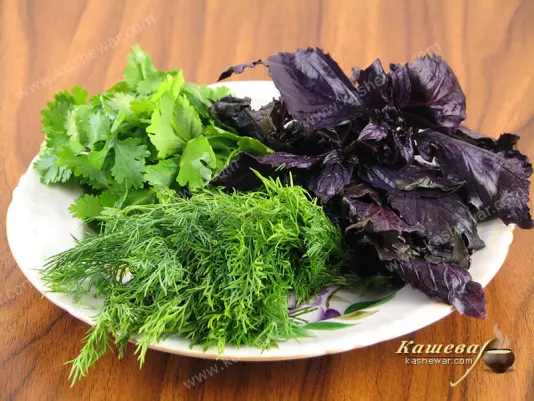 Washed greens