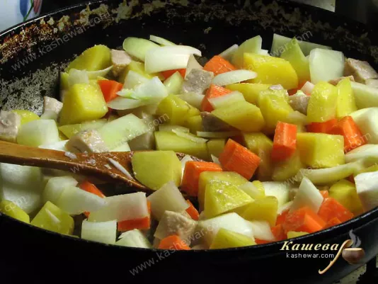 Pork with vegetables