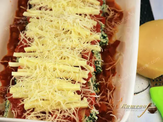 Роллы лазаньи с сыром