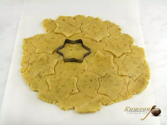 Cut stars out of rolled dough