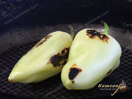 Sweet pepper charring