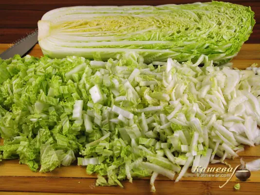 Chopped chinese cabbage